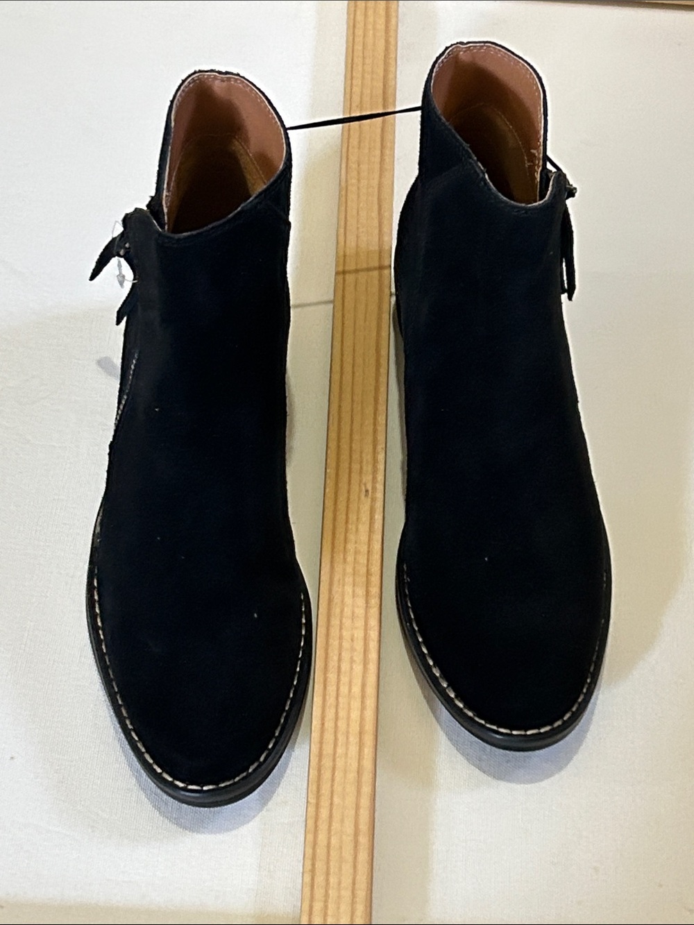Women’s Black Suede Chelsea Boots - Classic Slip-On Style